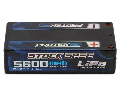 PTK-5126-25 2S 150C LOW IR SI-GRAPHENE "STOCK SPEC" SHORTY LIPO BATTERY